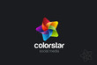 Star Logo design vector. Creative social leader award Logotype