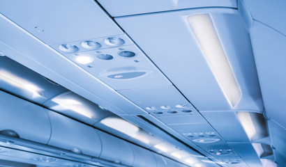 Wall Mural - interior of a commercial aircraft.