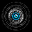 © releon8211 - Nice blue eyeball digital technology icon