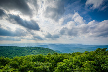 View Of The Blue Ridge Mountains From Bearfence Mountain, In She