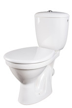 Toilet Bowl Isolated On White Background
