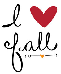 Sticker - I Love Fall