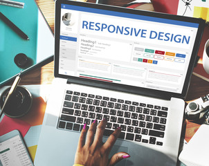 Wall Mural - creative sample website design template concept