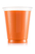 Carot juice in plastic cup