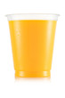 Orange juice in plastic cup