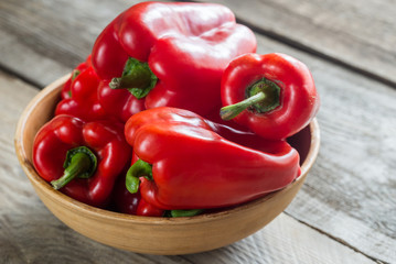 Canvas Print - Red bell peppers