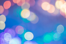 Abstract Blurred Circle Bokeh Light,use For Background