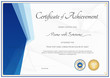 Modern certificate template for achievement, appreciation, participation