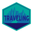 логотип значок штамп путешествия