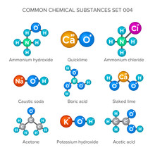 Molecular Structures Of Common Chemical Substances