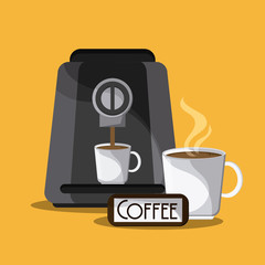 Coffe time concept with icon design, vector illustration 10 eps graphic.