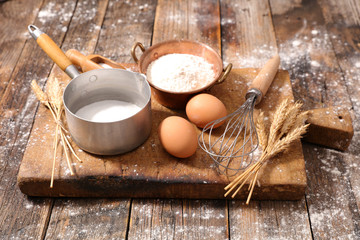 Canvas Print - baking ingredient and utensil