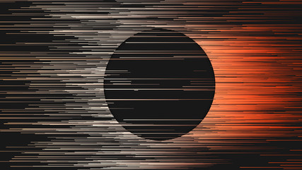 Poster - Digital lines abstract background. 3d rendering