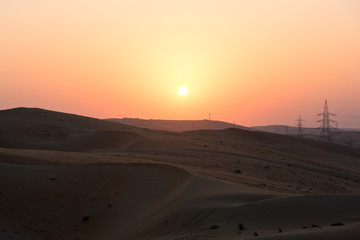 Wall Mural - Desert dunes in Liwa, United Arab Emirates