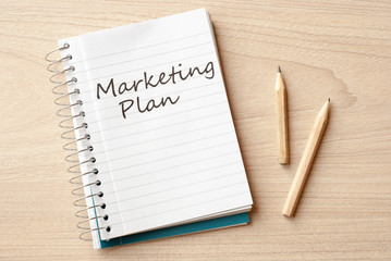 Wall Mural - marketing plan