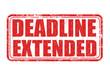Deadline extended stamp