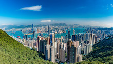 Hong Kong Panorama View From The Peak