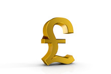 3d Illustration Currency Sign Of Pound