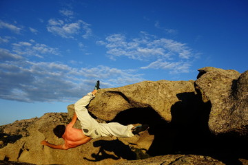 Canvas Print - climber extreme