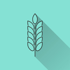  Barley - vector icon.