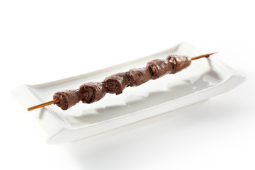 Poster - Asian Style Skewered Chicken Heart