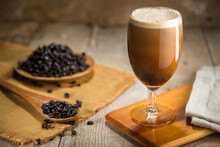 Delicious Serving Of Fresh Nitro Coffee From The Tap Organic Ingredients 