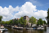 Fototapeta Big Ben - Gracht in Amsterdam