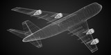 3D jet plane - illustration