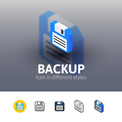 Backup icon in different style