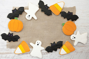 Wall Mural - Halloween Cookies Background