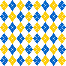 Blue And Yellow Diamonds Background