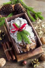 Canvas Print - fruitcake for Christmas