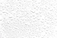 The Concept Of Water Drops On A White Background
