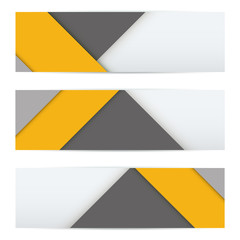 Wall Mural - Colorful Banner of Unusual modern material design. Flat geometric style. Abstract Vector Illustration.