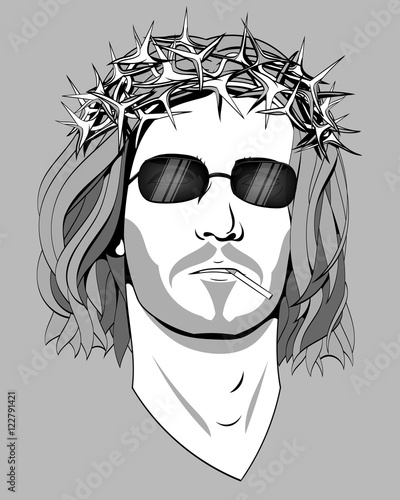 jesus with sunglasses