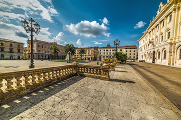 Wall Mural - Piazza d'Italia in Sassari