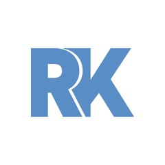 Wall Mural - RK letter initial logo design