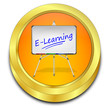 E-Learning Button - 3D illustration