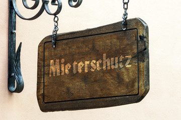 Poster - Schild 122 - Mieterschutz