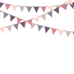 Poster - Bunting flags celebration background vector