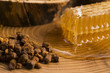 honeycomb, pollen and propolis
