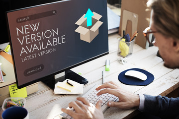 Upgrade Update New Version Better Graphics Concept