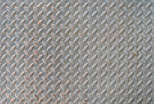 Gray Diamond Pattern Steel Texture
