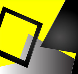 Wall Mural - Abstract Yellow black background
