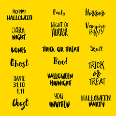 Halloween quotes at yellow
