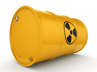 3D rendering radioactive barrel