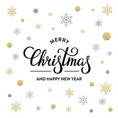 Wall Mural - Merry Christmas white