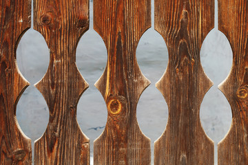 Vintage carved fence