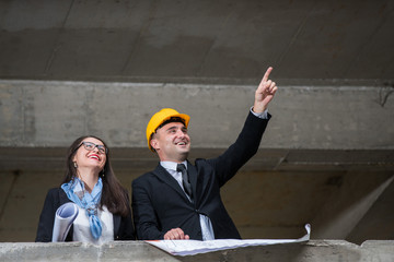 Construction manager and engineer woman