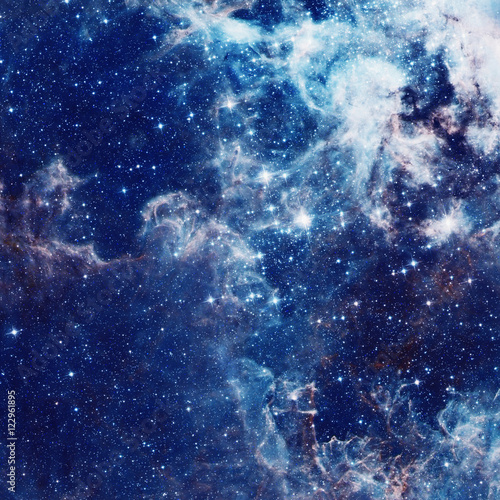 Fotomural Galaxy illustration, space background with stars, nebula, cosmos clouds